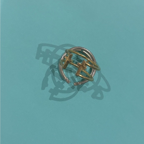 Double Cross Ring - Adjustable - listing for 2 rings - Picture 4 of 4